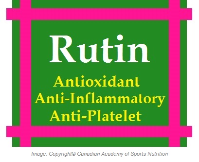 Rutin Antioxidant 1 Canadian Academy of Sports Nutrition caasn